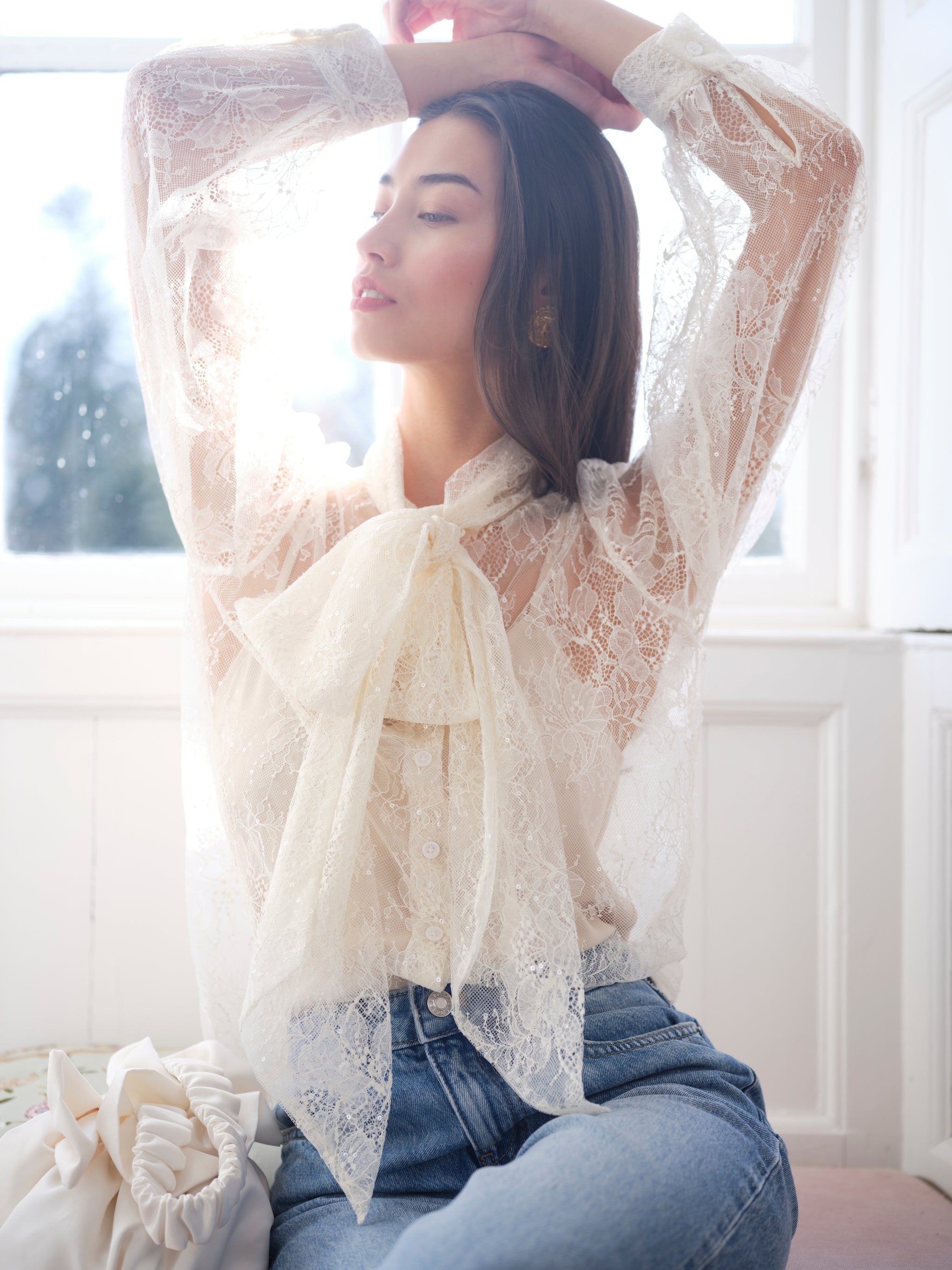 Iris ~ Chantilly Lace Shirt – Charlotte and Tess